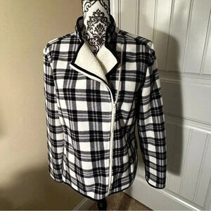 Liz Claiborne Fleece Moto Jacket